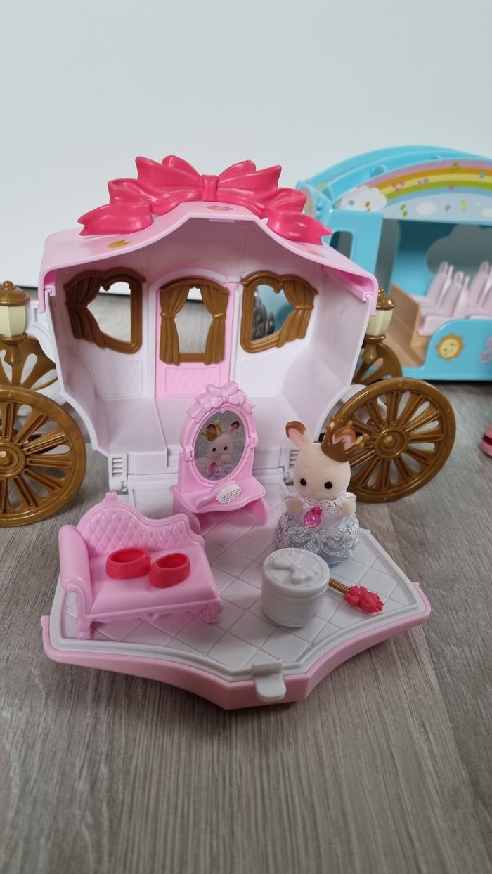 Lot Sylvanian Families carosse famille et bus - photo numéro 3