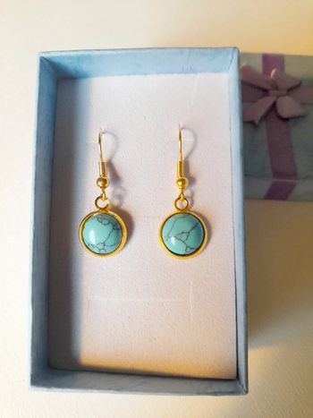 Boucles d'oreilles turquoise