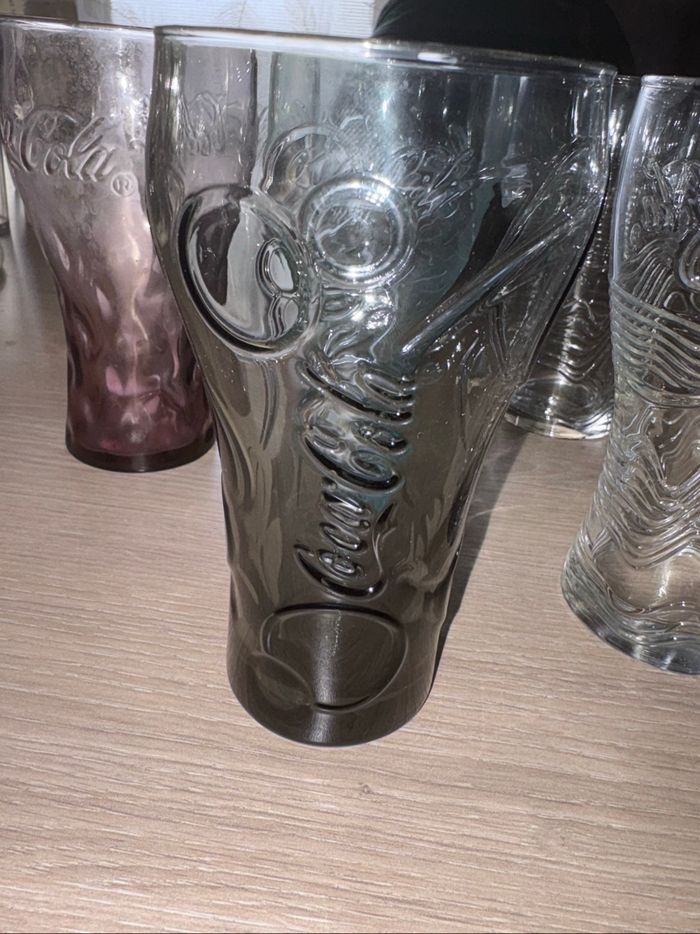 Lot verre coca cola - photo numéro 2
