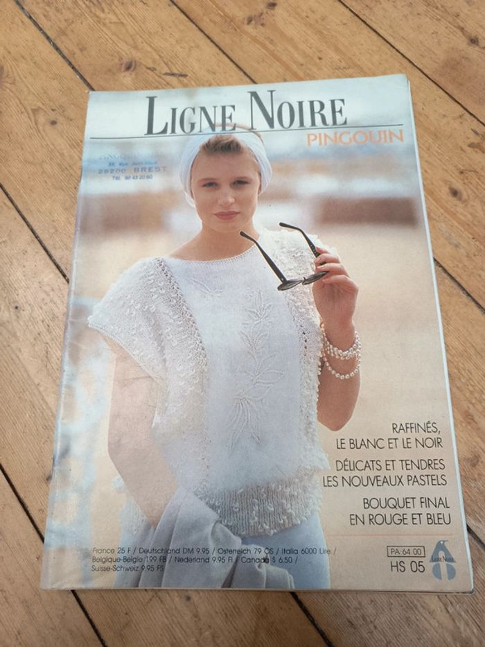 Catalogue tricot pingouin ligne noire vintage - photo numéro 1