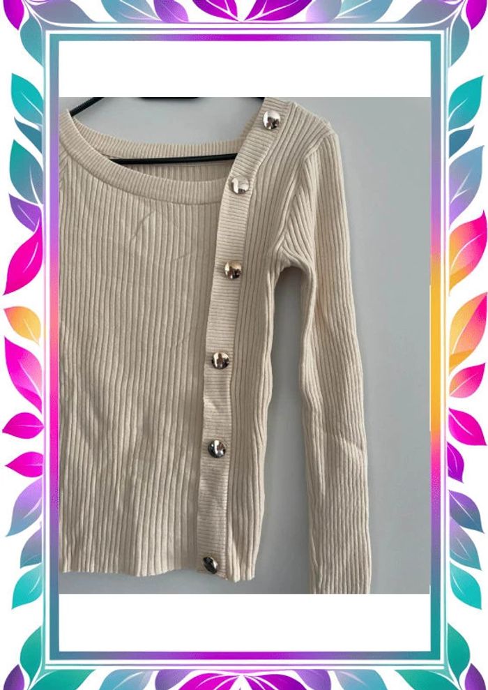 Pull crème S - photo numéro 2