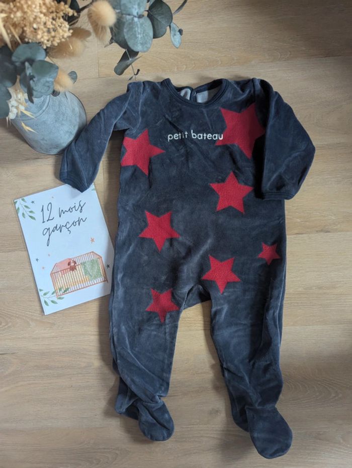 Pyjama velours Petit Bateau 13 mois