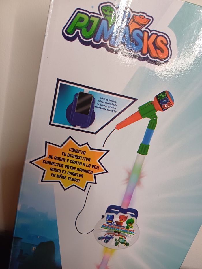 🧸Micro pour enfant pjmasks avec possibilité de connecter un téléphone dessus neuf avec étiquette - photo numéro 4