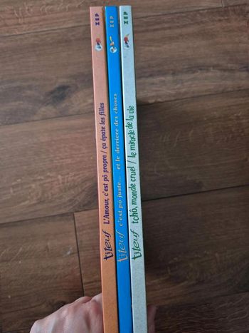 Lot  de  3  bandes  dessinées double Titeuf