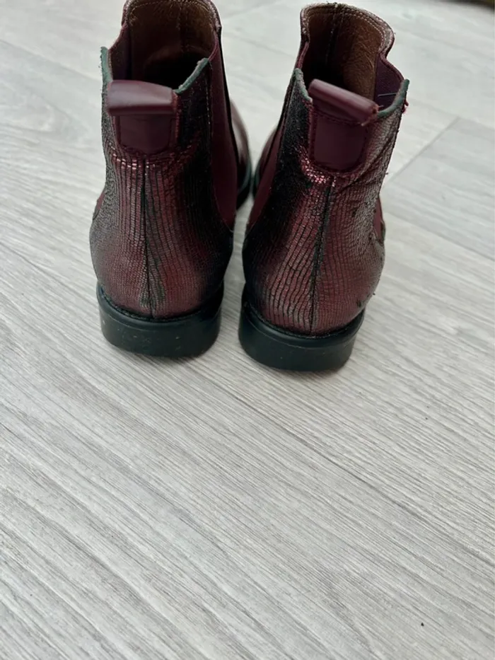 Bottes femme en cuir - Amethyst - pointure 37 - bon état - photo numéro 3