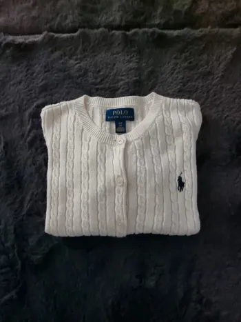 Cardigan Ralph Lauren blanc, 6 ans Enfant