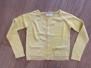 Gilet jaune jacadi très bon état 6 ans fille