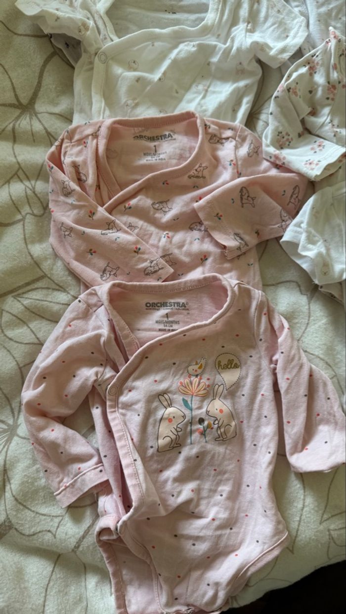 Lot de body pour fille 1 mois (bodies) - photo numéro 2