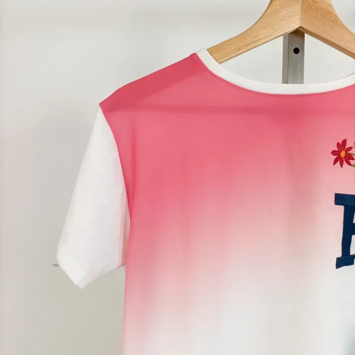 T-shirt dégradé rouge/bleu – CMT Atelier – Taille M estimée A681 - photo numéro 3
