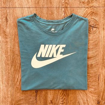 T.shirt manches courtes Nike turquoise pour homme, taille XXXL (3XL)