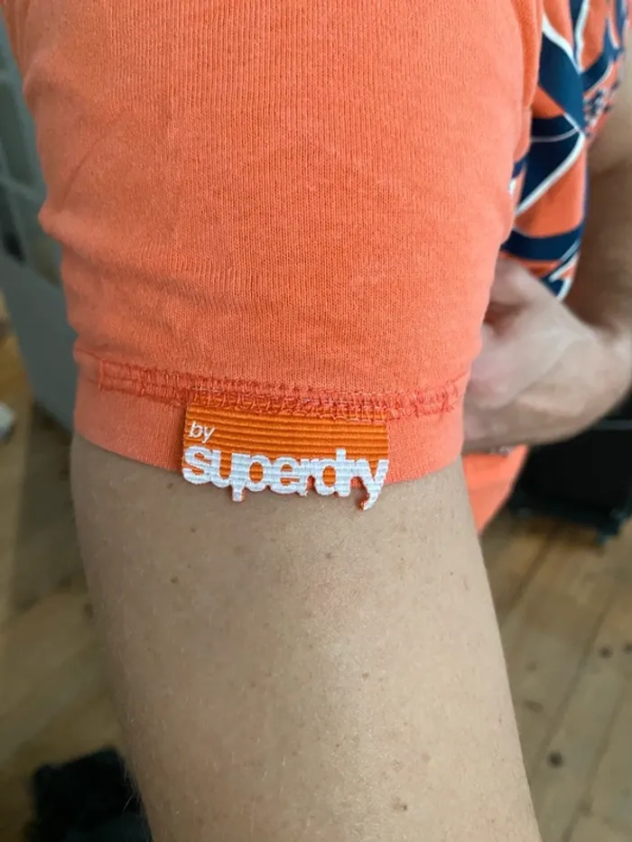 Tee-shirt orange Superdry - photo numéro 3