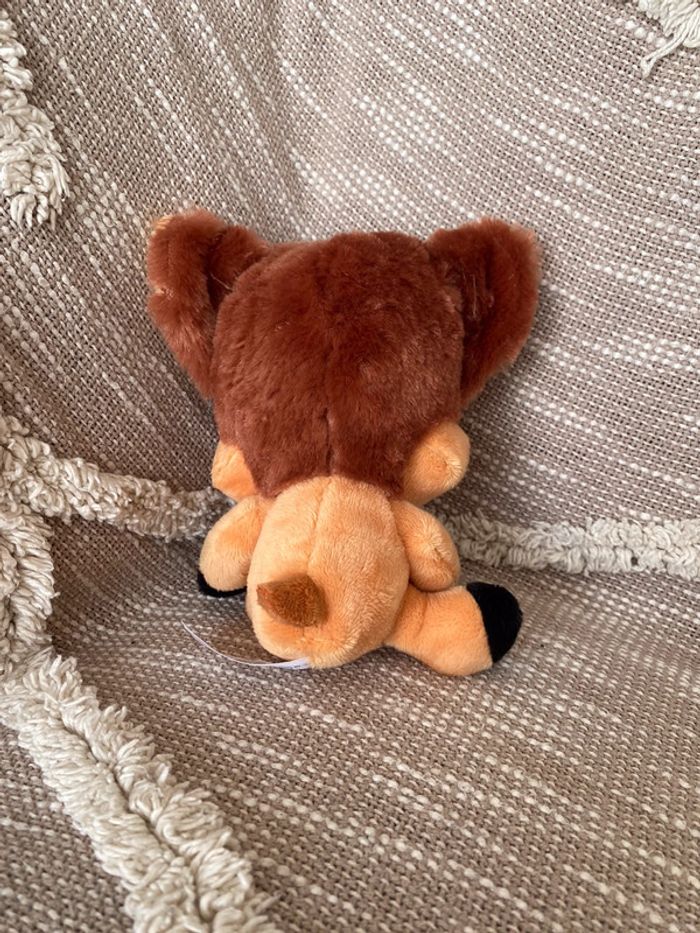 Peluche doudou 16cm Disney Nicotoy bambi faon orange marron yeux brillant vert parfait état - photo numéro 3