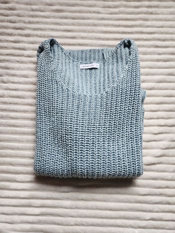 Pull long bleu maille brillante Only Woman – Taille M