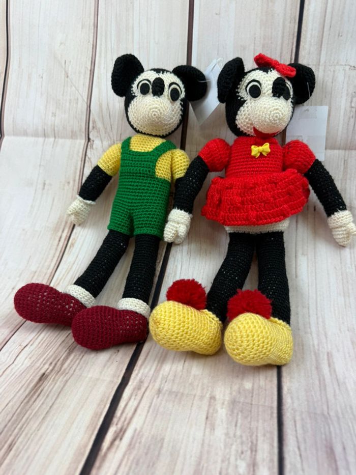 Peluches Disney Vintage import Japon Mickey & Minnie - photo numéro 15