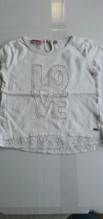 Tee-shirt blanc NKY 4 ans