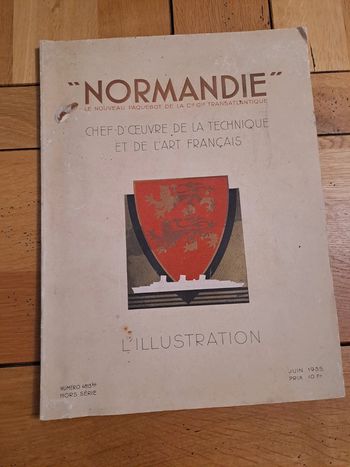 Paquebot Normandie  l'illustration