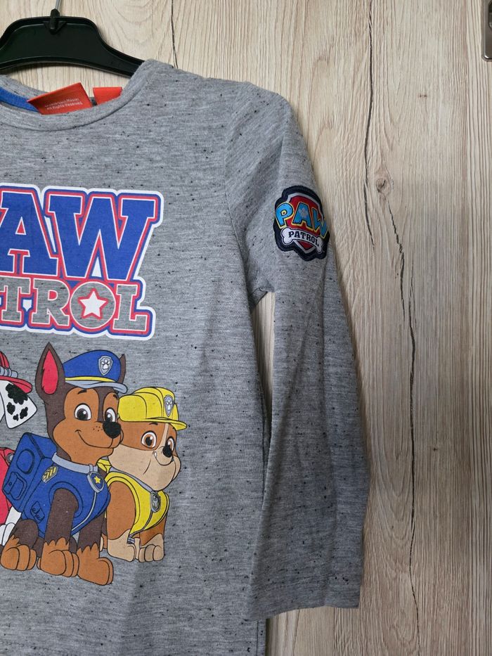 TEE-SHIRT MANCHE LONGUE PAW PATROL NICKELEDEON TAILLE 4/5ANS - photo numéro 3