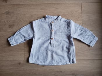 Chemise en lin col Mao Bout'chou 6 mois