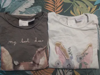 Lot de 2 t-shirts manches longues Zara