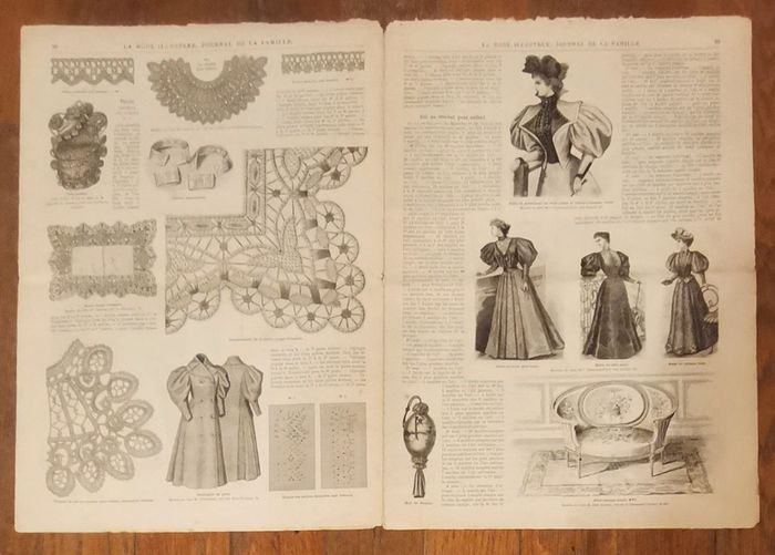Journal la mode illustrée supplément 31 mars 1895 N°13 vintage - photo numéro 3
