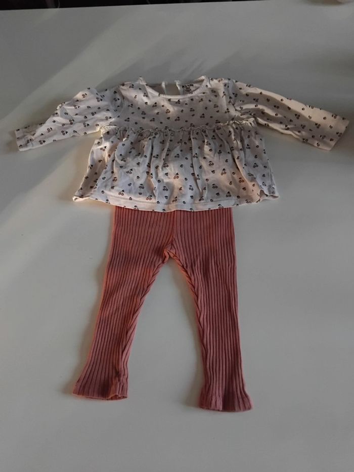 Ensemble kiabi bébé fille 9 mois