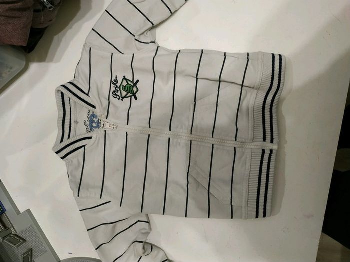 Gilet zippé style baseball