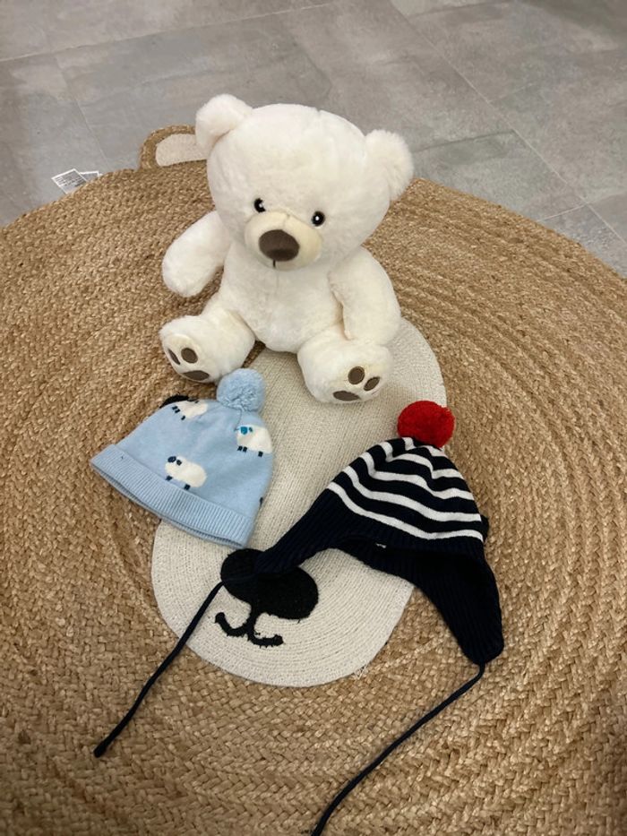 Lot de 2 bonnets Jacadi 1 an