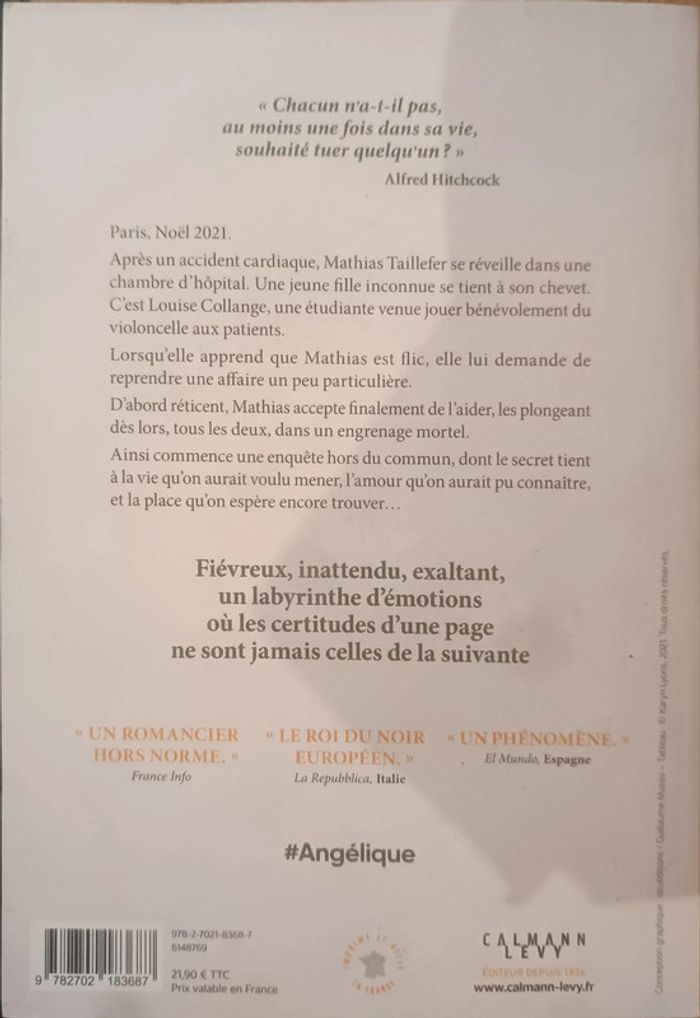 Livre Guillaume Musso - Angélique - photo numéro 2