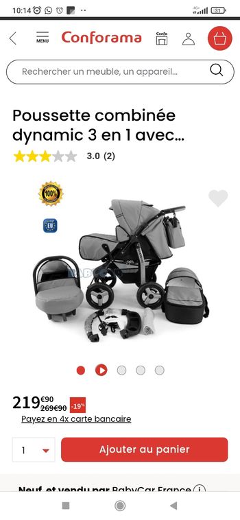 Poussette bonne état