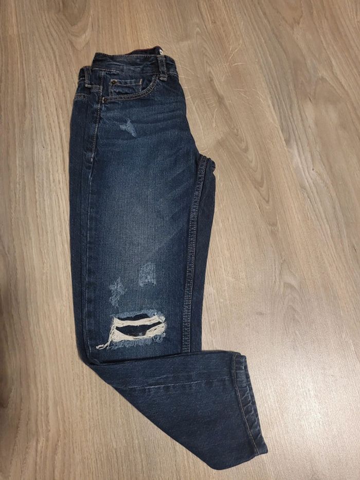 Jean bleu marine garçon 8 ans kiabi relaxed