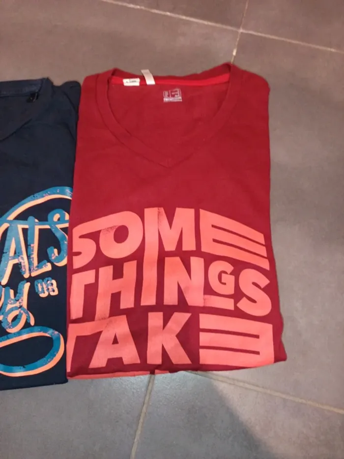 Lot tee shirt taille L - photo numéro 3