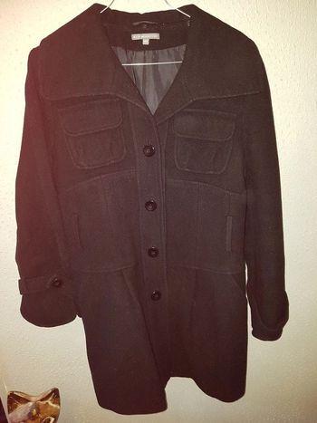 Manteau femme noir. Taille 40. Ici et maintenant.