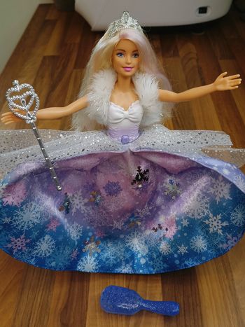 Barbie Princesse Flocon avec ses accessoires 