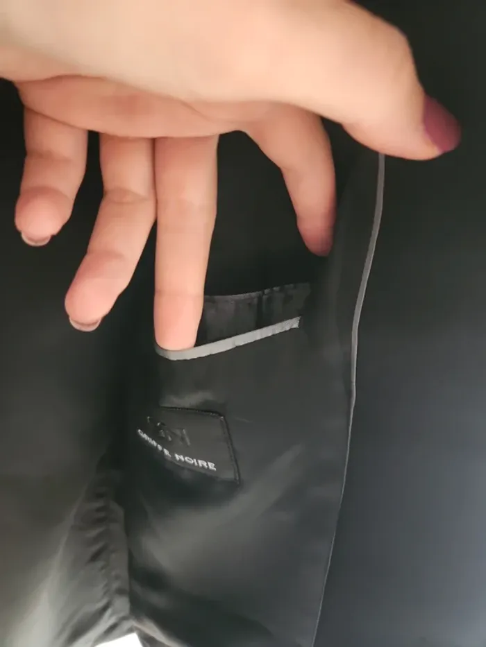 Veste de costume noire Griffe Noire L avec poches - photo numéro 10