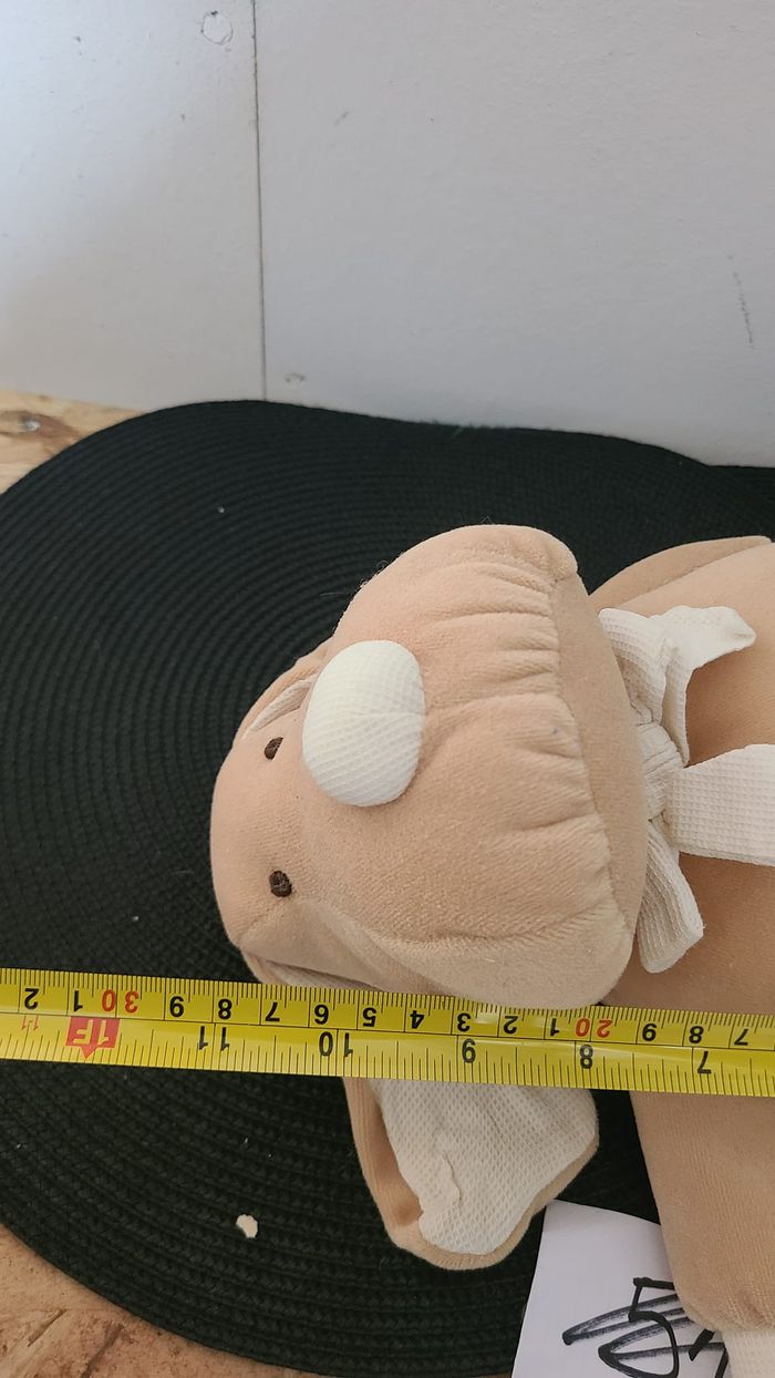 Doudou chien beige blanc TIAMO COLLECTION - photo numéro 4