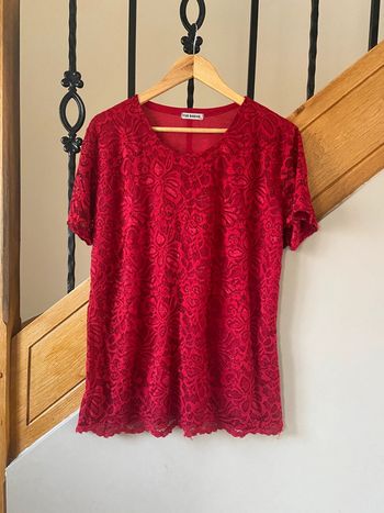 T-shirt à dentelle