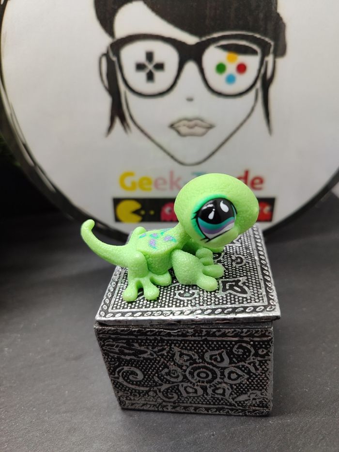 Lps001039 My Littlest Petshop Lps Pet Shop Authentic Gecko Lizard Lézard 751 - photo numéro 2