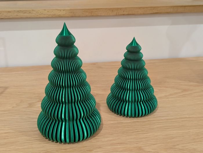 Lot de 2 sapins décoratifs design - photo numéro 2