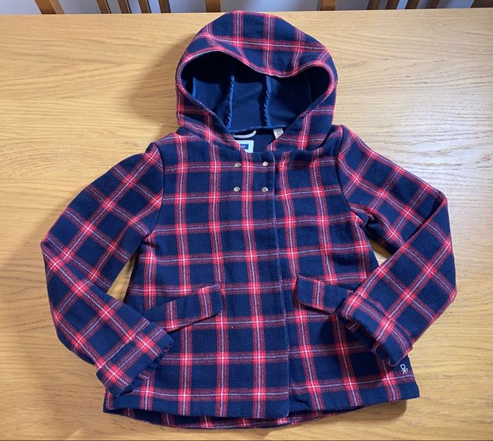 Okaidi Caban Manteau classique bleu/rouge Taille 8 ans - photo numéro 5
