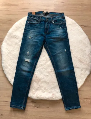 Zara man - jeans homme 40 aspect vieilli usé