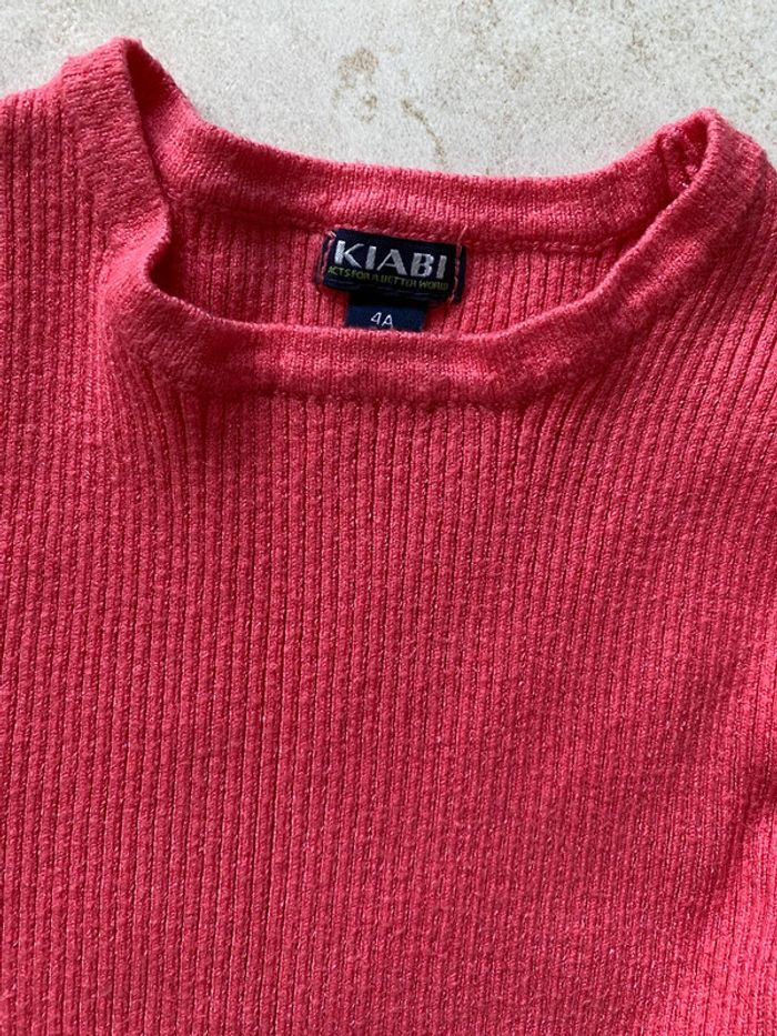 Pull maille fille rose Kiabi 4 ans - photo numéro 5