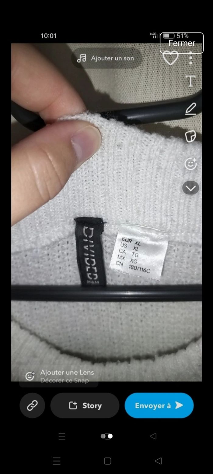 Pull shein taille XL - photo numéro 2