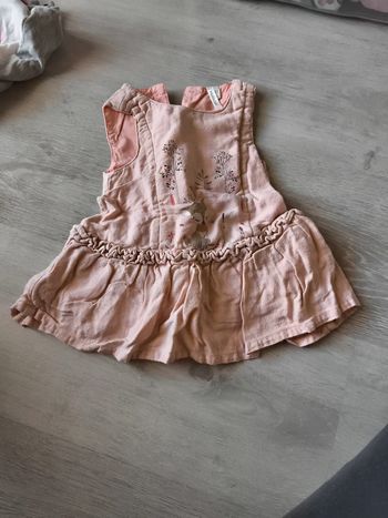 Robe sans manche rose