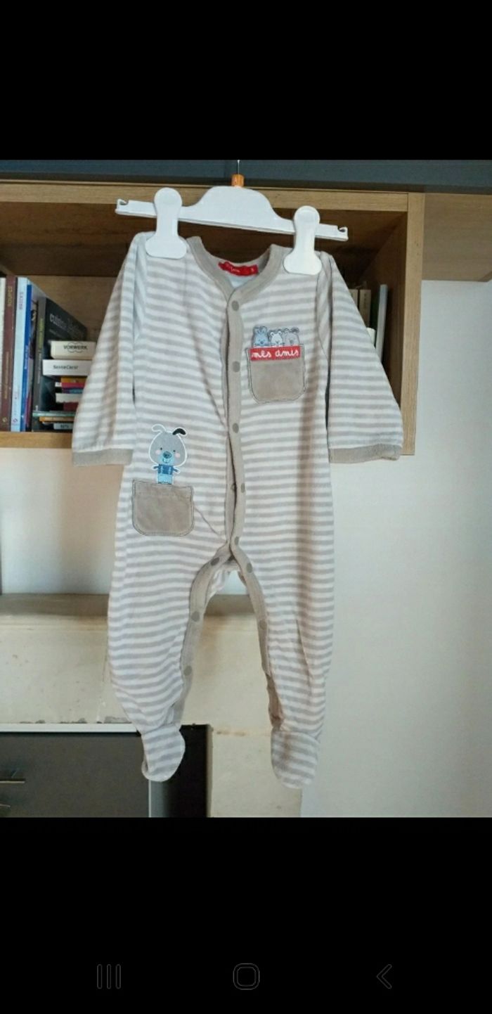 Pyjamas velours 6 mois