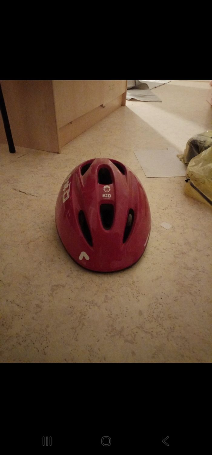 Casque de vélo rose