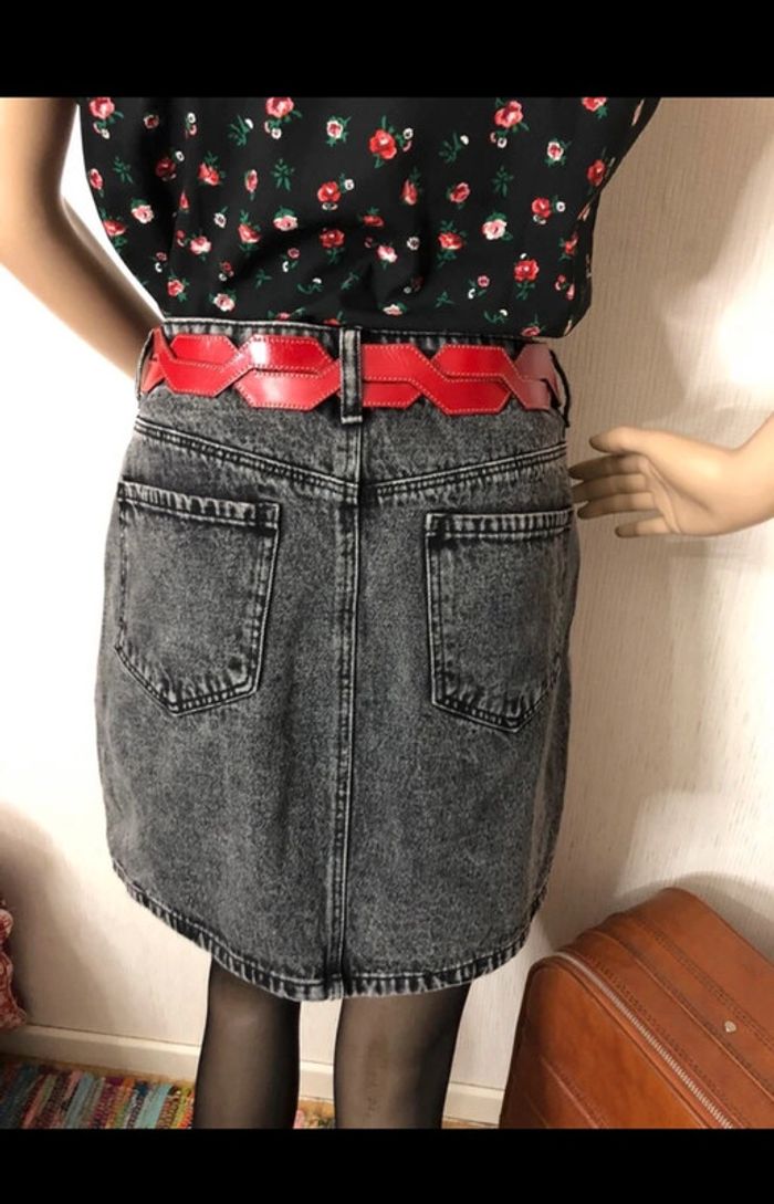 🖤🌹 Aesthetic Y2K pop rock rockabilly outfit set ,lot tenue jupe et chemise sans manches🌹🖤 - photo numéro 14