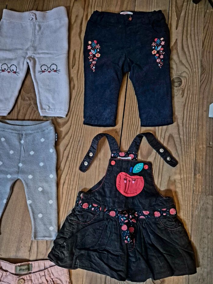 Lot de leggings pantalons pour bébé fille - photo numéro 4