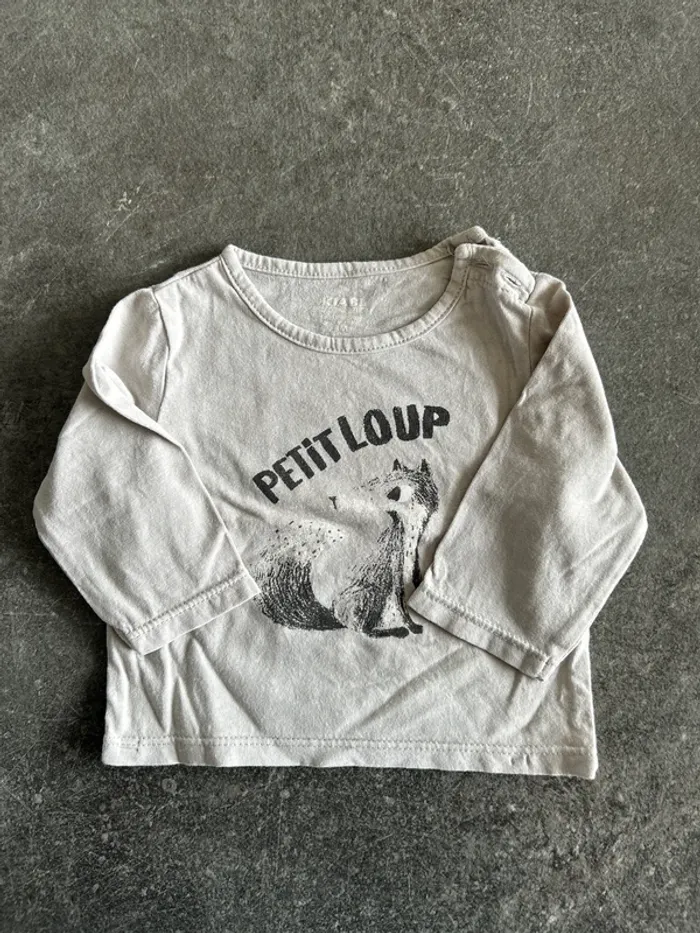 Lot de 3 tee-shirt manches longues 3 mois - photo numéro 2