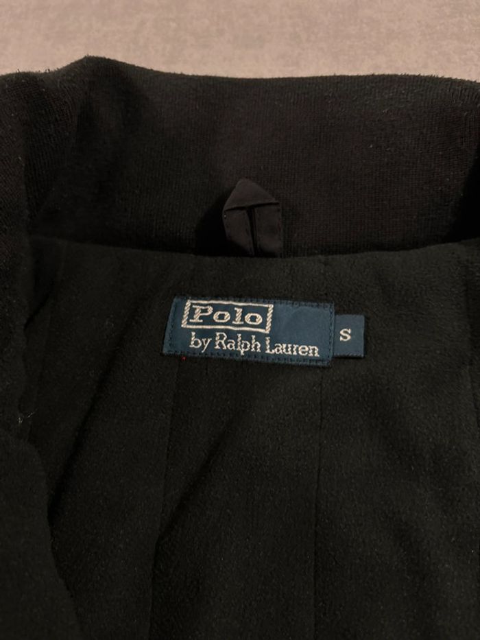 Veste mi-saison Y2K Ralph Lauren Noir logo brodé rouge Taille S - photo numéro 6
