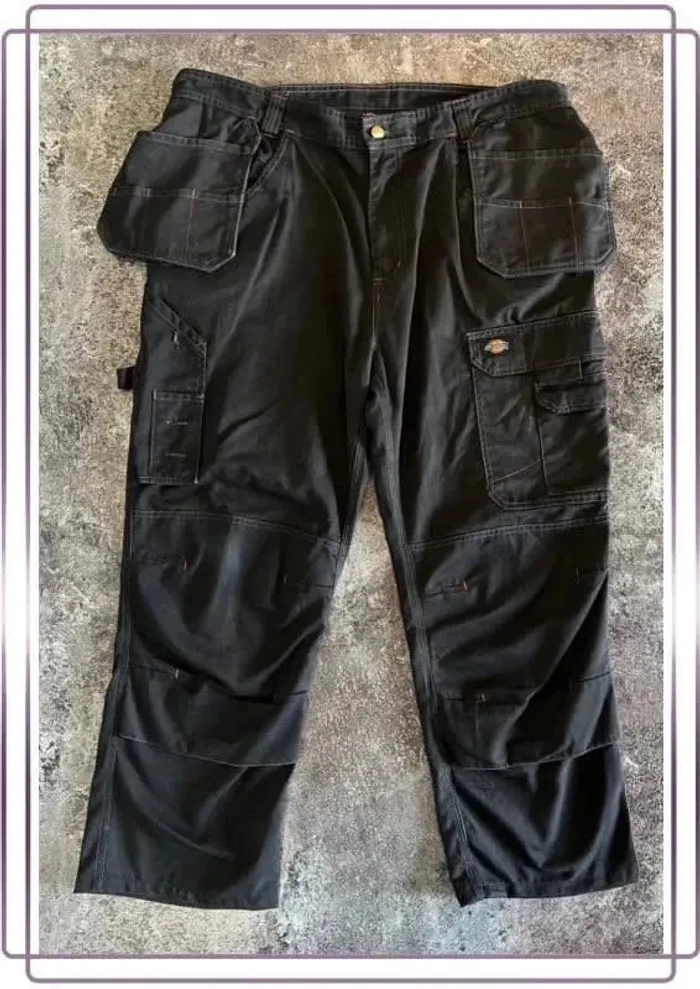 Pantalon carpenter bricolage noir taille 50 Dickies Pantaloni neri Schwarze DIY-Zimmermannshose - photo numéro 2